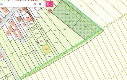 stavebný pozemok Boliarov - 22 km od Košíc, súkromná ulica