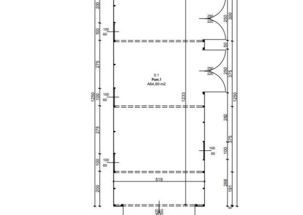 Na prenájom Hala 12,5 x 5 x 4,3 výška