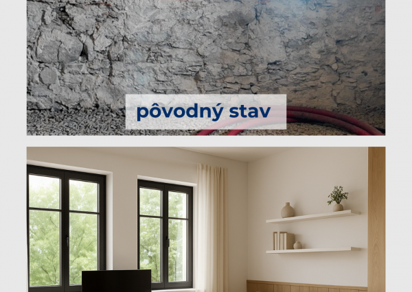 Rozostavaný rodinný dom-Bohdanovce, pozemok 750m2