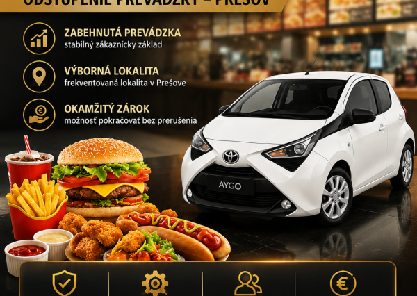 ODSTÚPENIE PREVÁDZKY RÝCHLEHO OBČERSTVENIA V CENTRE PREŠOVA