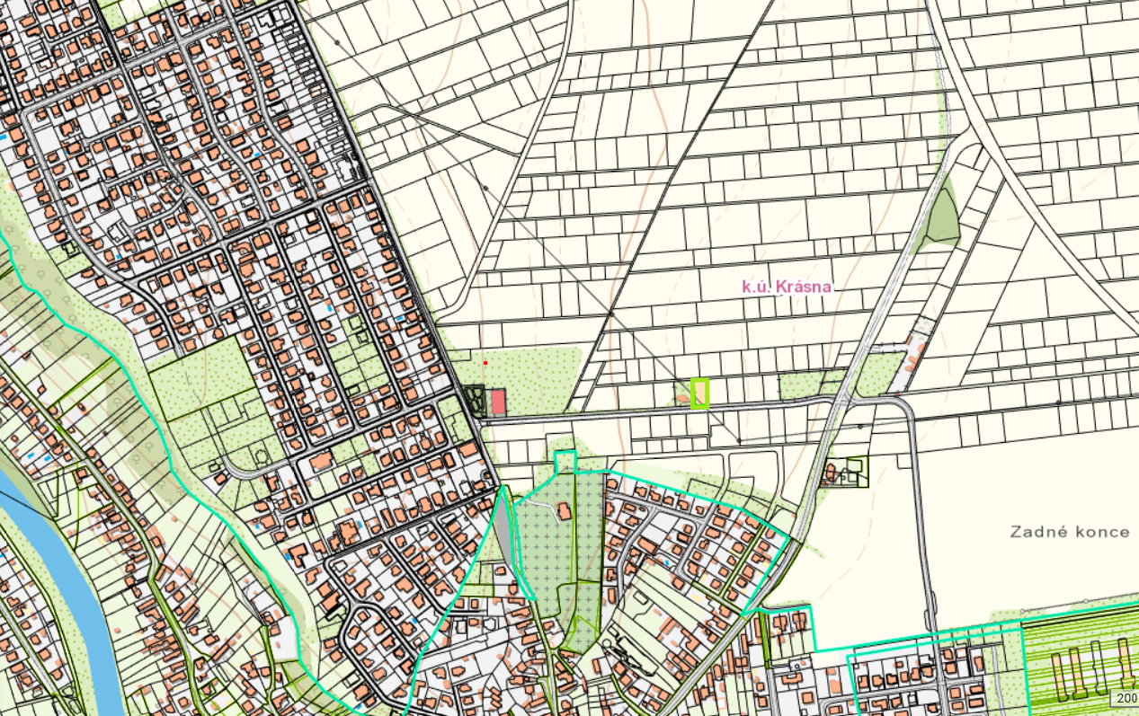 Investičný pozemok Košice - Krásna 691 m2